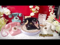 Matrimoni Celebrazioni Telefono Libro degli ospiti Chiaro Suono Telefono Vintage Registratore Voce Disegno bottone