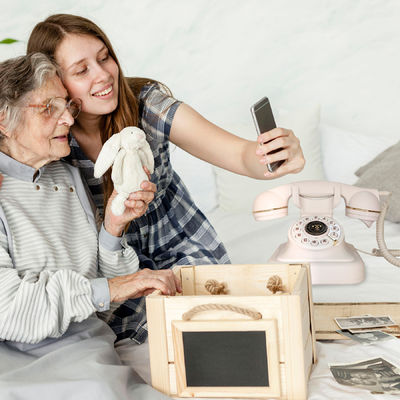 32GB Messaggio per gli ospiti del matrimonio Colore personalizzato Audio telefono Libro degli ospiti per gli eventi di compleanno