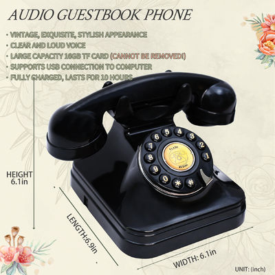 Audio personalizzato Libro degli ospiti Posta vocale 32GB Lascia un messaggio Telefono Nozze