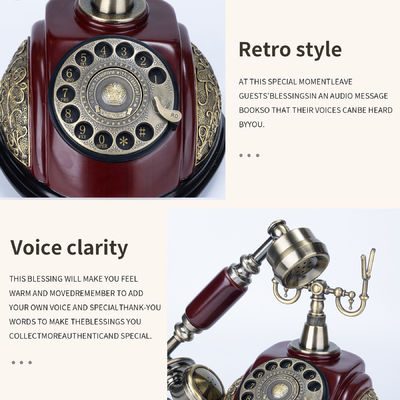 Retro Design Audio Libro degli ospiti 2.2 Libra Banca di memoria Libro degli ospiti digitali matrimonio