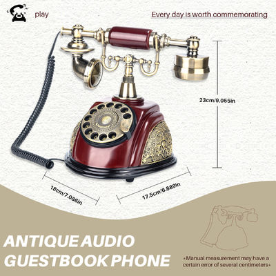 Retro Design Audio Libro degli ospiti 2.2 Libra Banca di memoria Libro degli ospiti digitali matrimonio