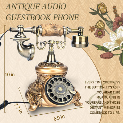 Antica connettività libro degli ospiti telefono 10 ore batteria audio libro degli ospiti telefono matrimonio