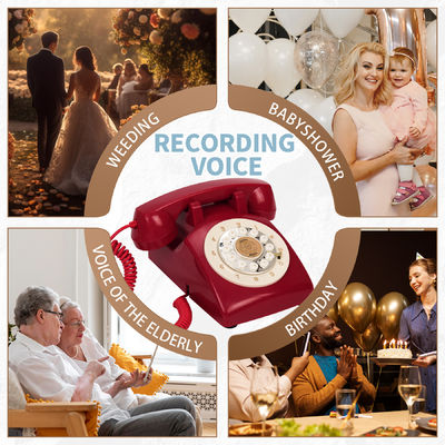 Telefono con suono chiaro Libro degli ospiti 15 ore Audio Libro degli ospiti Telefono per feste di compleanno