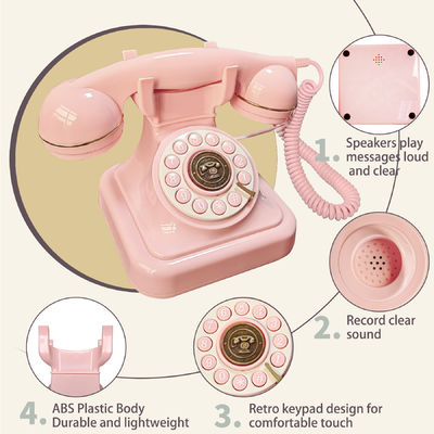 Plastico Telefono Audio Libro degli ospiti 32GB Memoria Telefono Libro degli ospiti Nozze