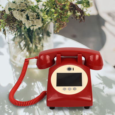 Registrazione di messaggi Video Libro degli ospiti Registratore telefonico rosso per il matrimonio per qualsiasi celebrazione