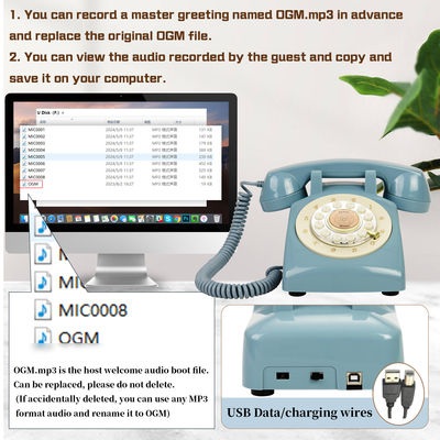 Ricaricabile Audio Guest Recording Book Wedding Guest Book With Playback Trasferimento USB