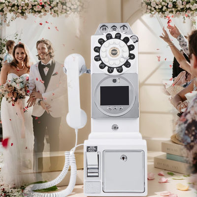 Customized Retro Wedding Audio Video Guestbook ABS Plastic Banquet Party Guest Blessing Sign-In Book Messaggio vocale personalizzato