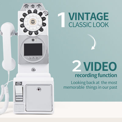 Customized Retro Wedding Audio Video Guestbook ABS Plastic Banquet Party Guest Blessing Sign-In Book Messaggio vocale personalizzato