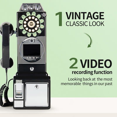 Customized Retro Wedding Audio Video Guestbook ABS Plastic Banquet Party Guest Blessing Sign-In Book Messaggio vocale personalizzato