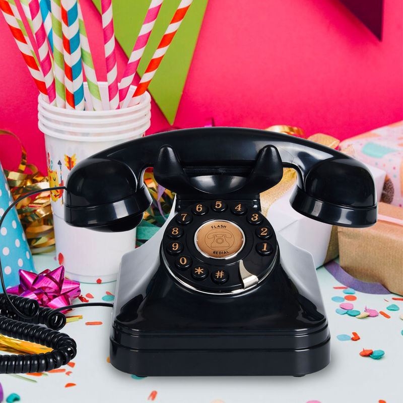 Matrimoni Celebrazioni Telefono Libro degli ospiti Chiaro Suono Telefono Vintage Registratore Voce Disegno bottone