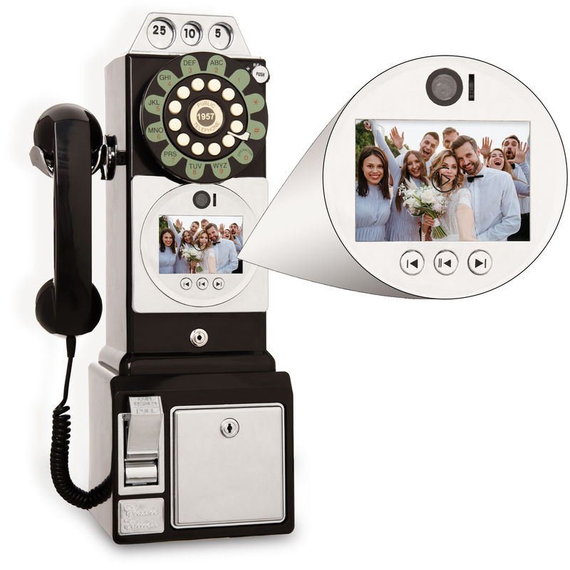 Capture Memories Video Guestbook 32GB Storage Guest Audio Book Nero Bianco Colore